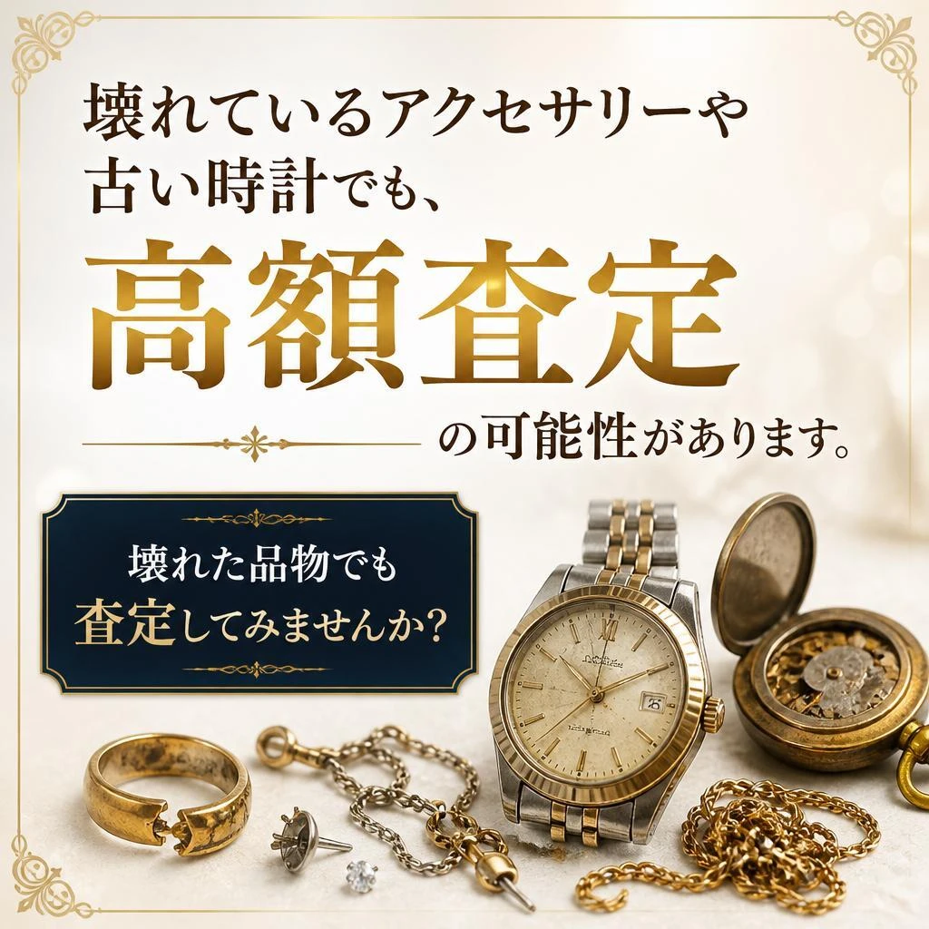 4. 壊れている品物の査定