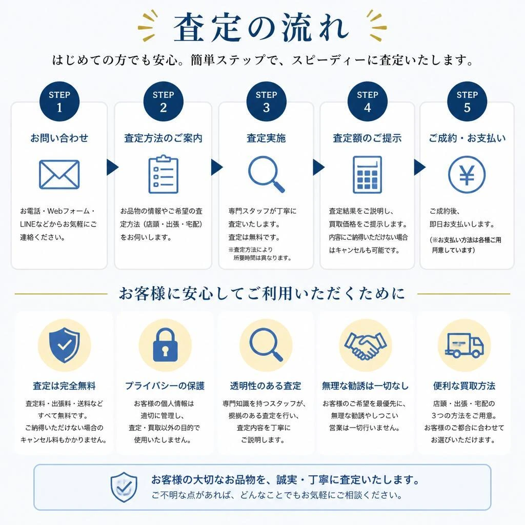安心の査定プロセス