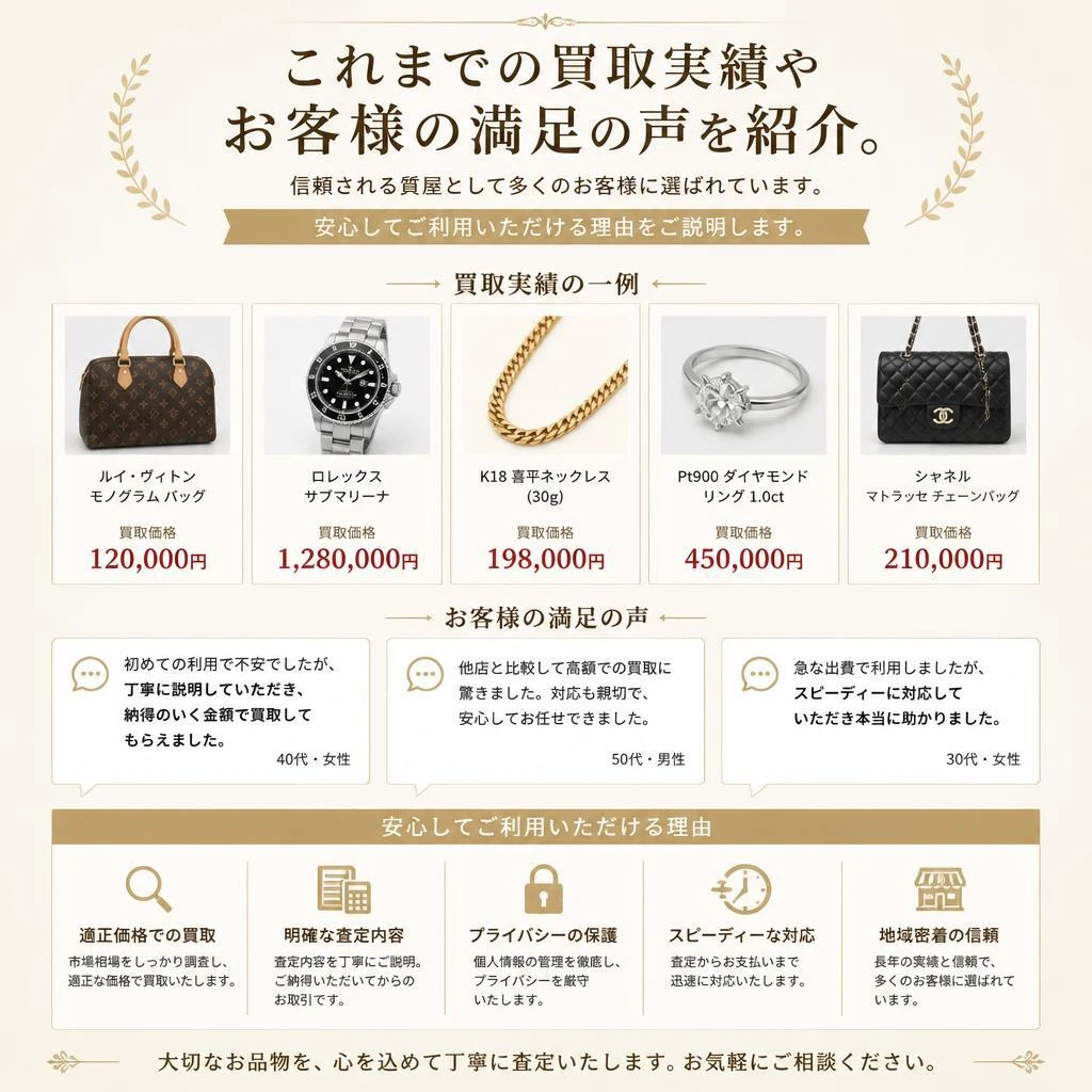お客様の声：実績と信頼