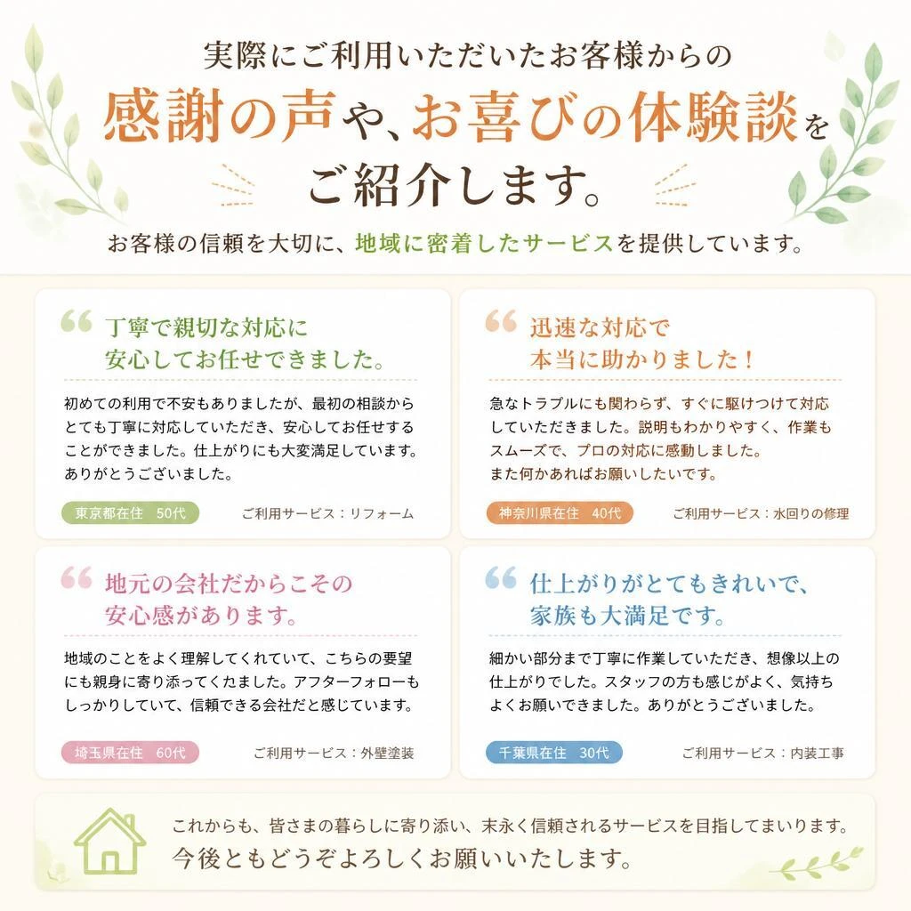 お客様の声