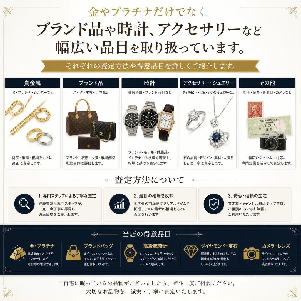 買取対象品目