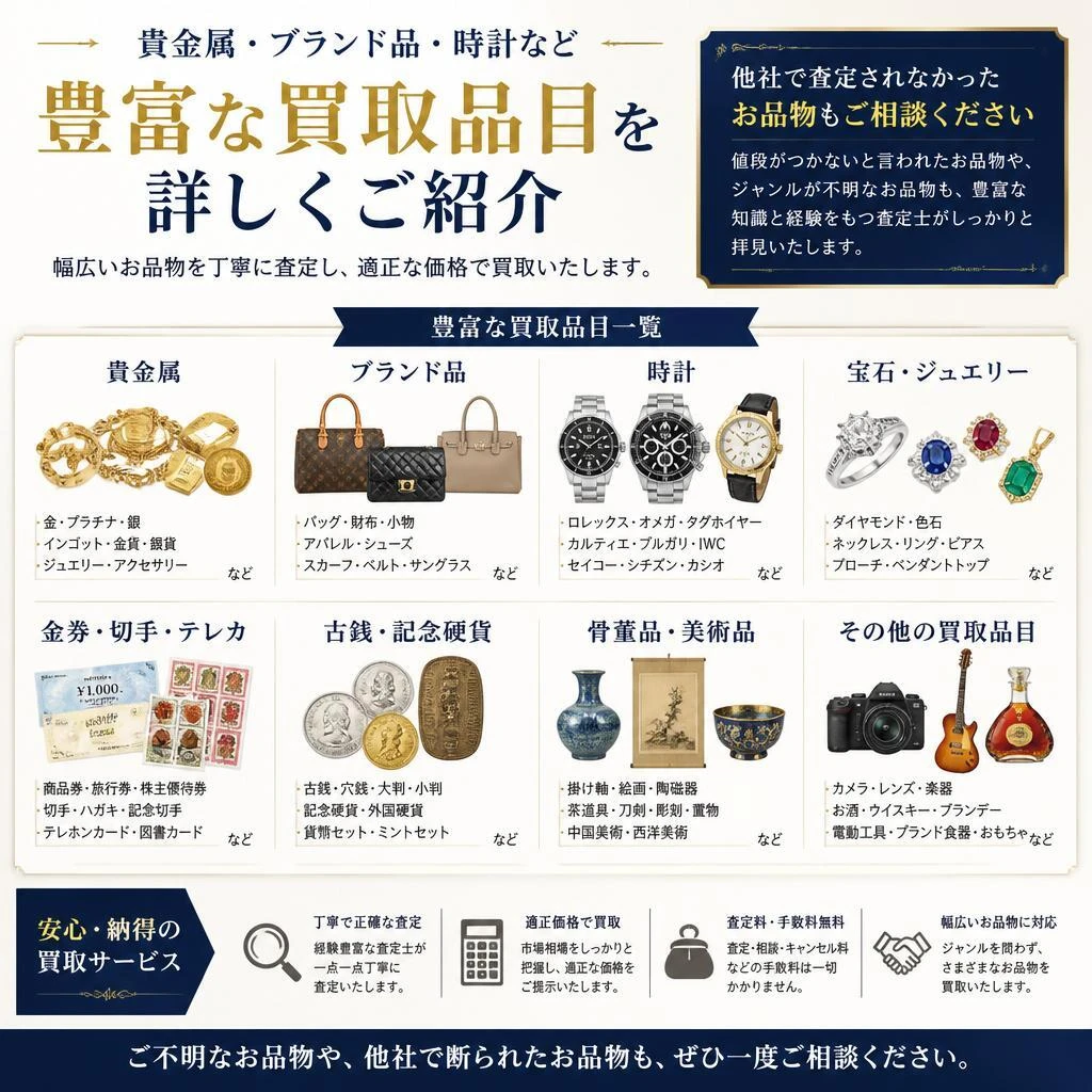 取り扱い品目一覧