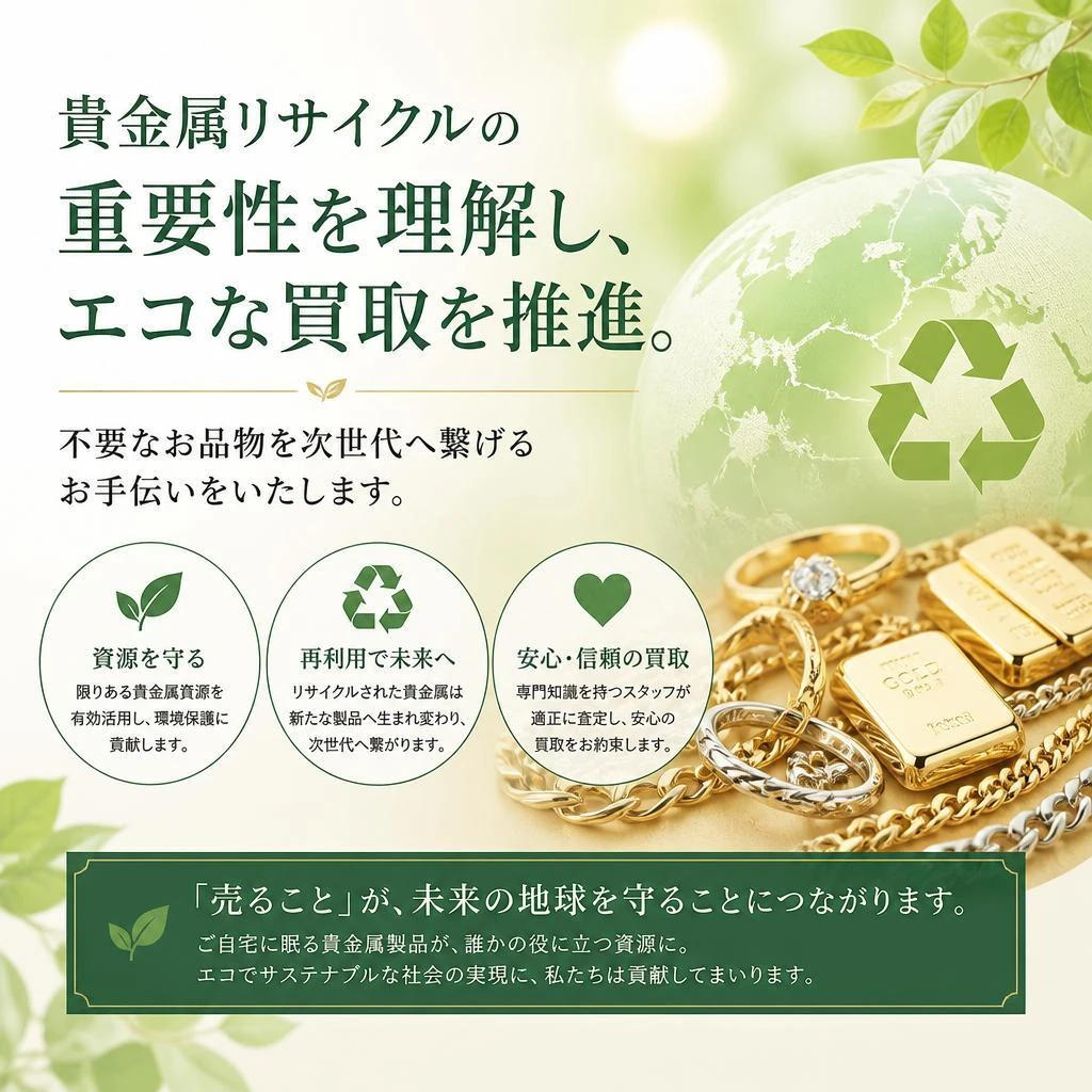 リサイクルで環境にも貢献
