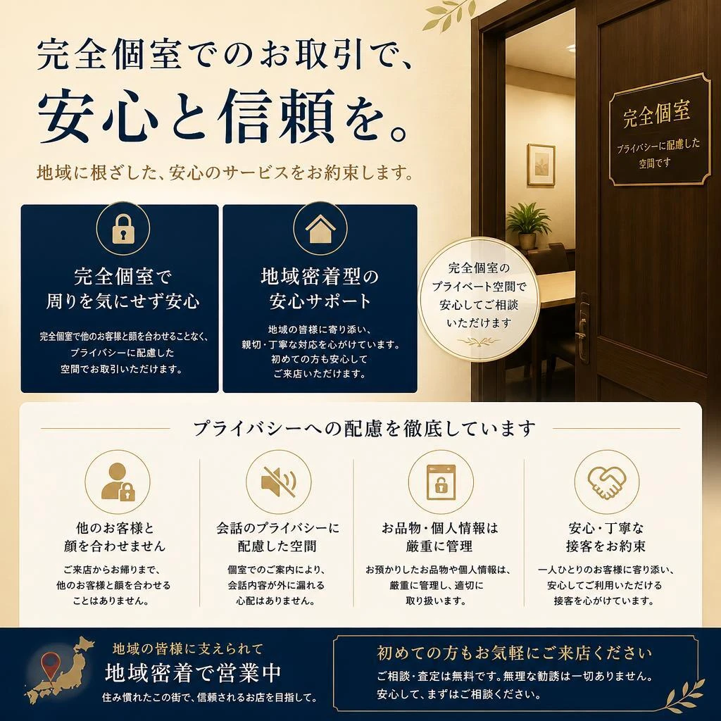 安心して査定を受けられる環境