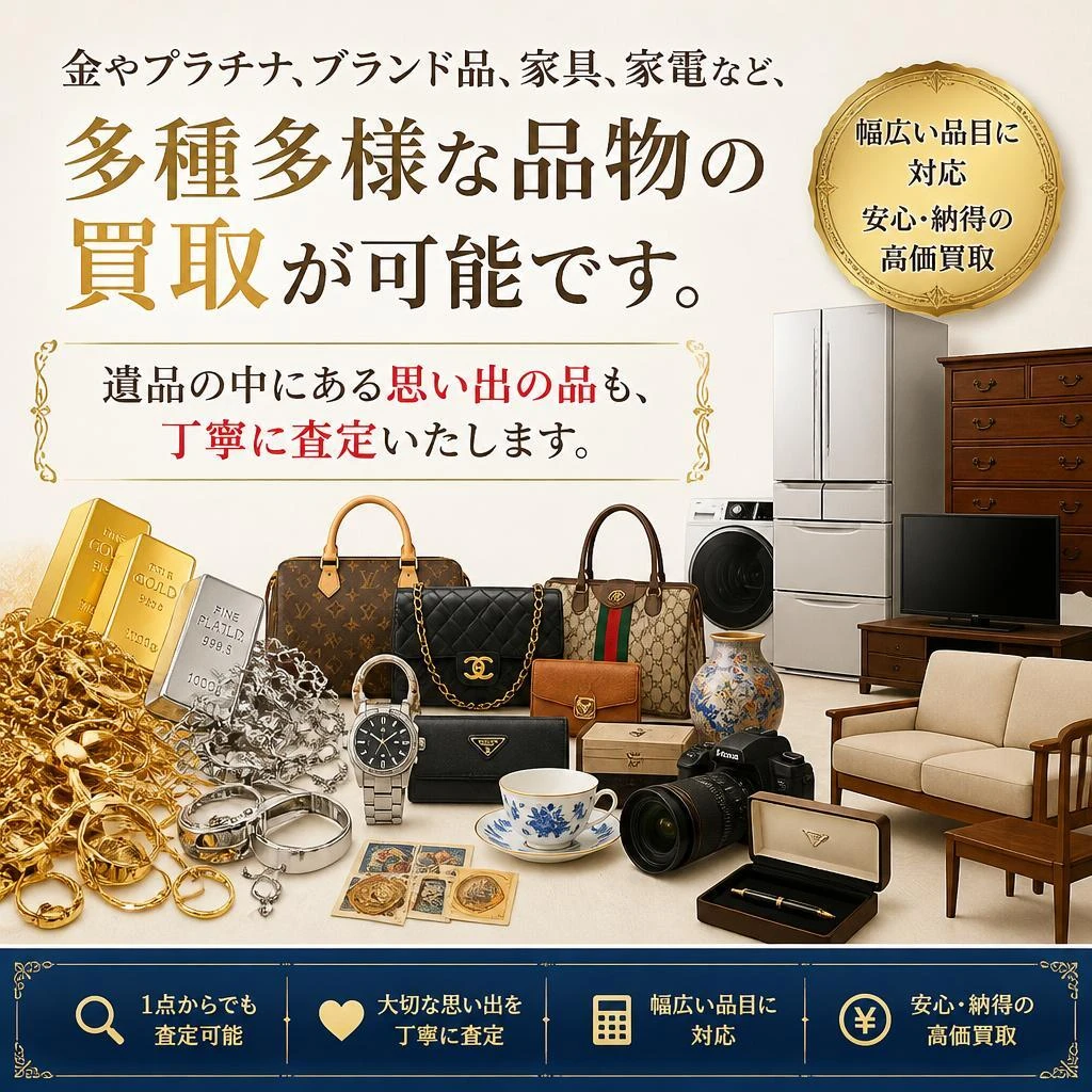 取り扱い品目の幅広さ