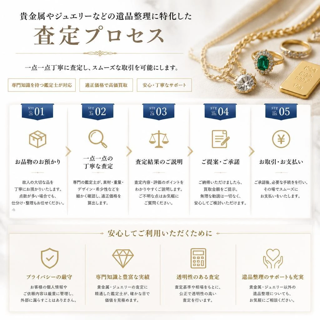 2. 取り扱い品目と査定の流れ