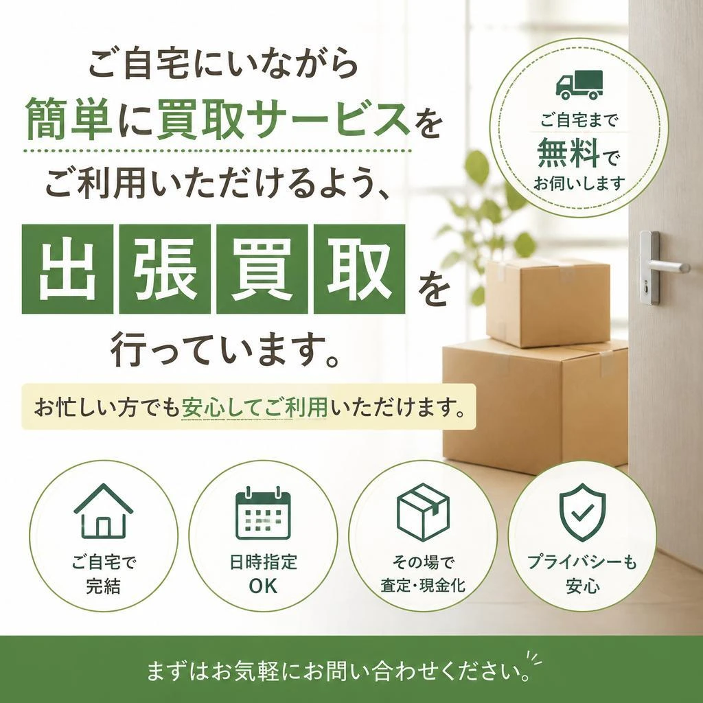 出張買取で便利さを提供