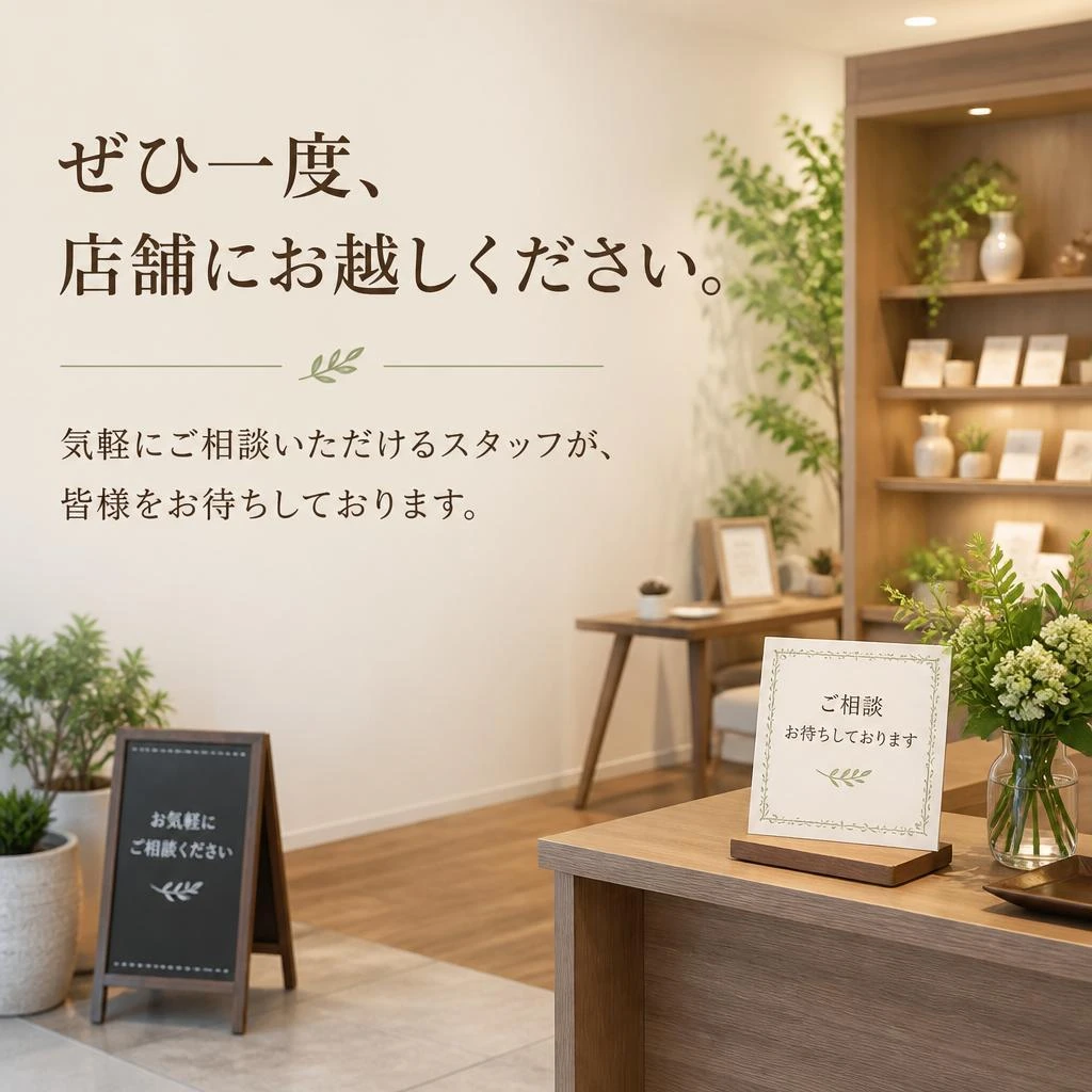 7. お問い合わせ・ご来店をお待ちしております！