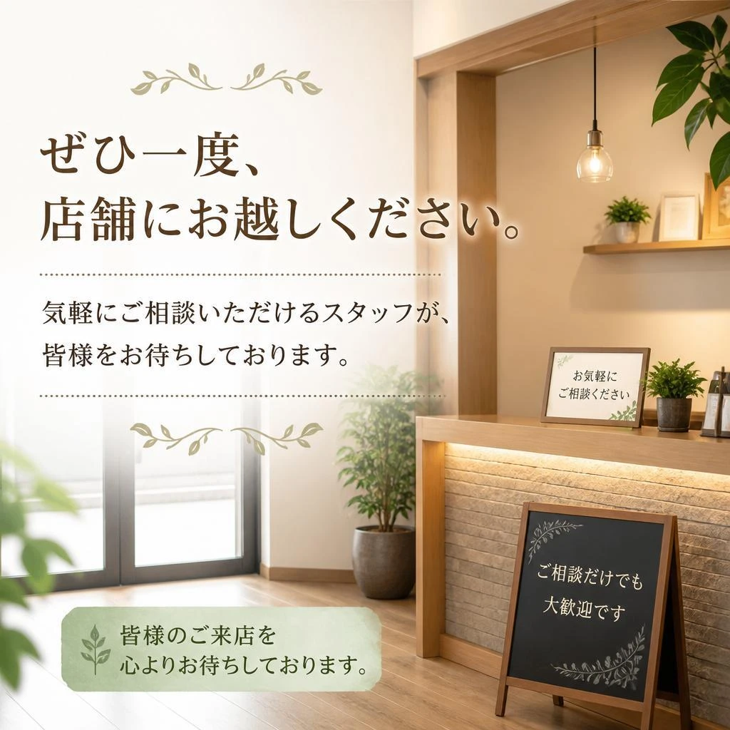 7. お問い合わせ・ご来店をお待ちしております！