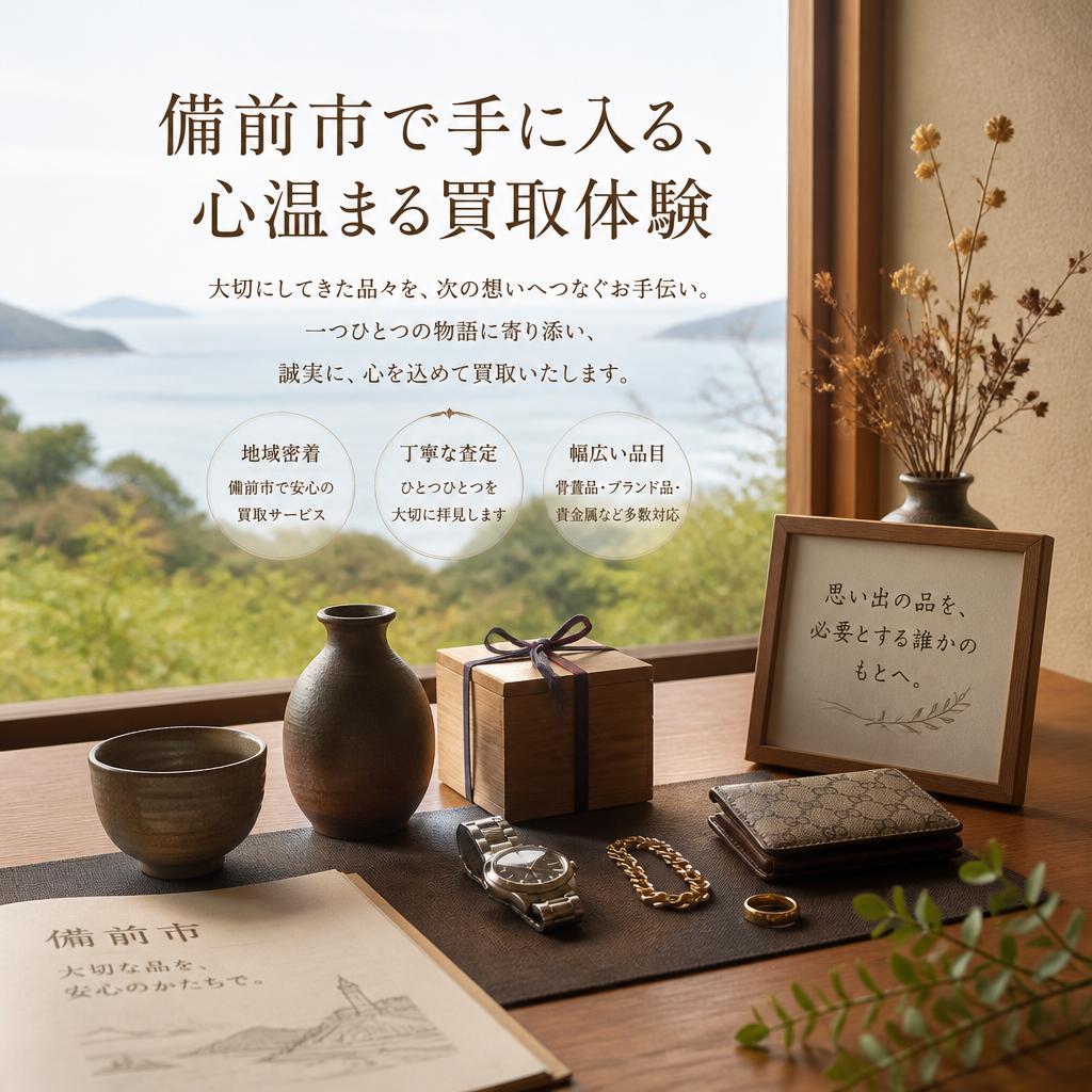 備前市で手に入る、心温まる買取体験