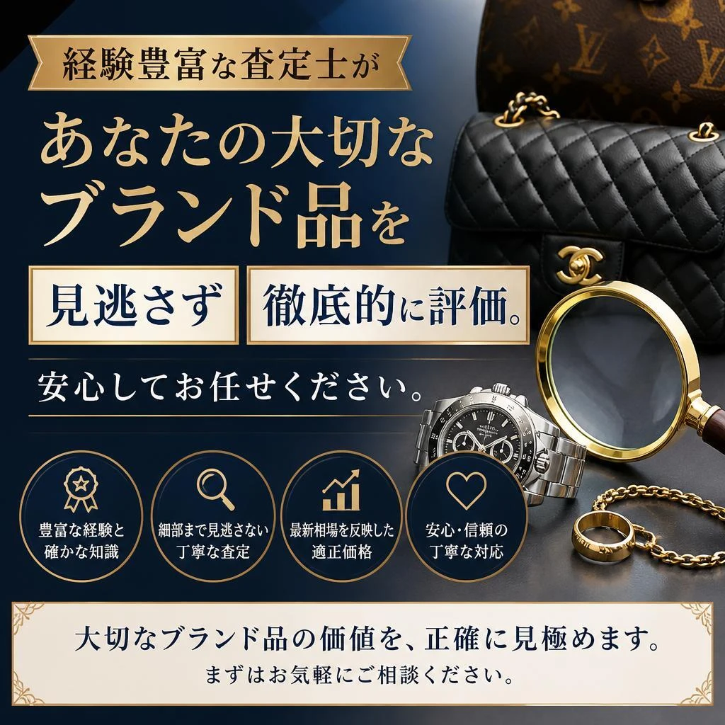 ブランド品買取のプロにお任せ
