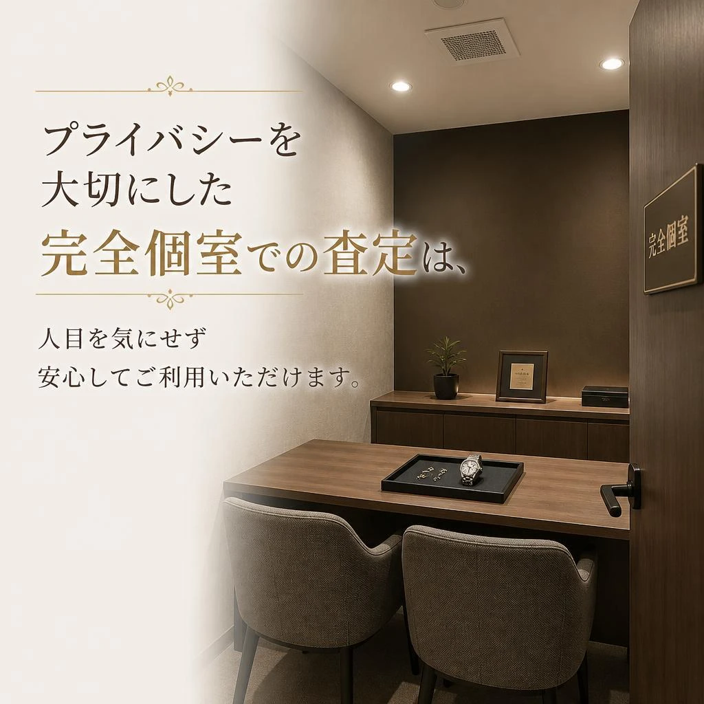 個室査定での安心感