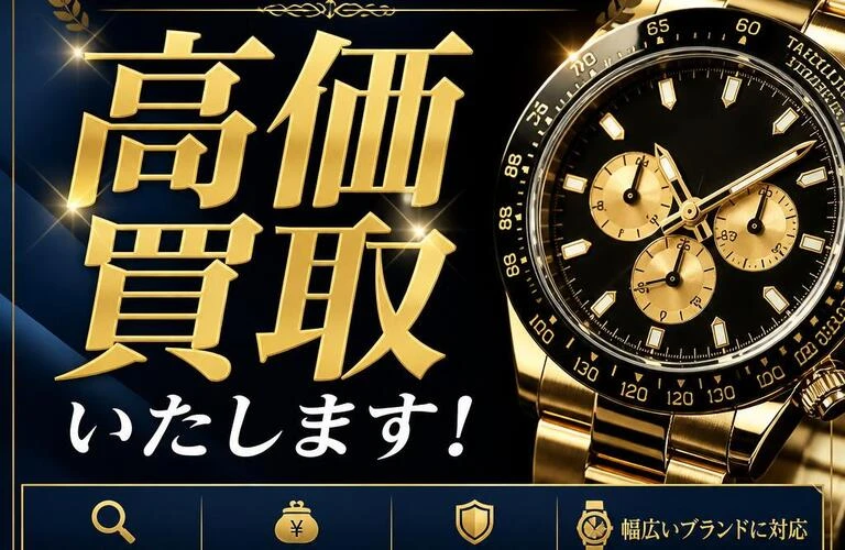 あなたの時計、高価買取いたします！
