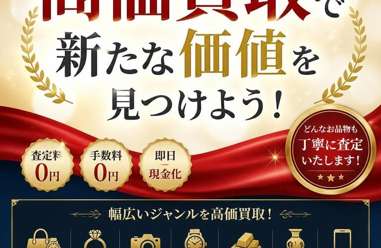 高価買取で新たな価値を見つけよう！