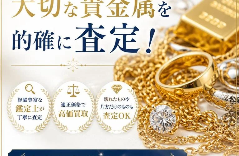 東岡山で大切な貴金属を的確に査定！