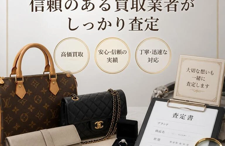あなたの大切なブランド品を、信頼のある買取業者がしっかり査定