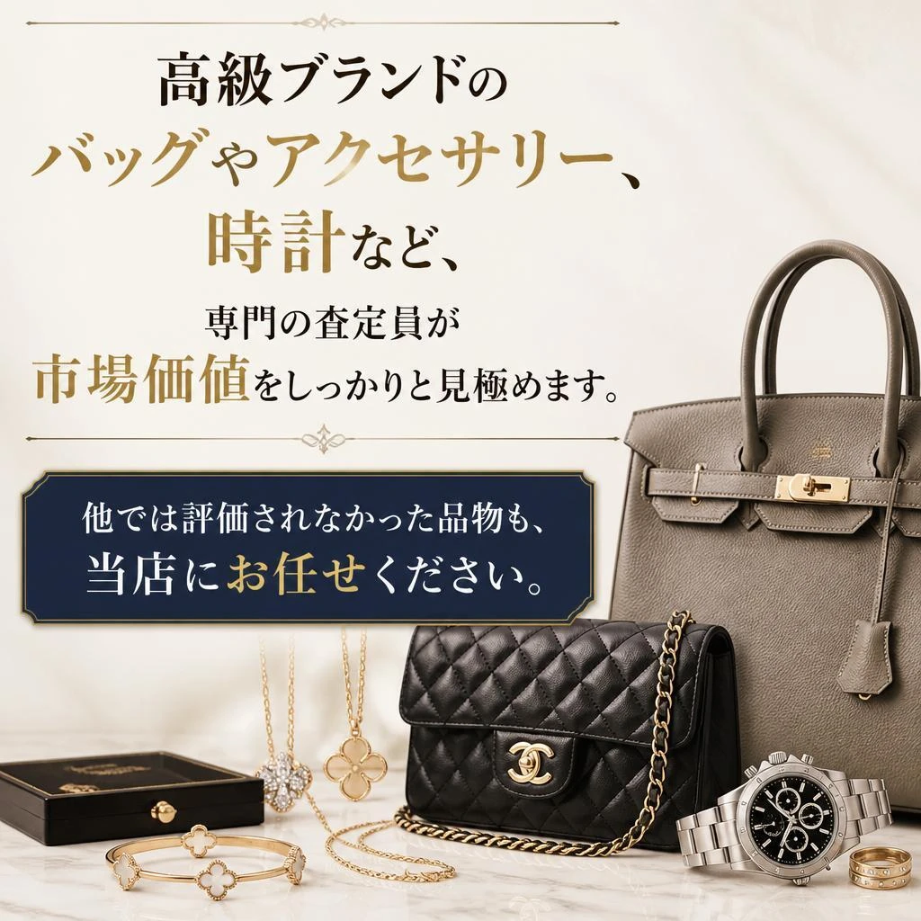 ブランド品の査定に自信あり！
