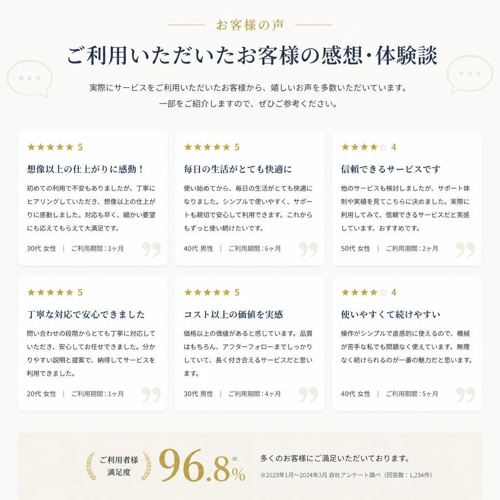 お客様の声