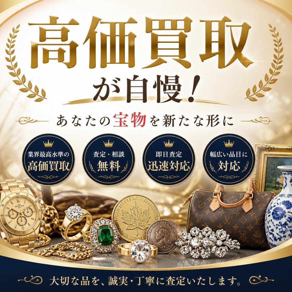  高価買取が自慢！東岡山の金買取専門店であなたの宝物を新たな形に