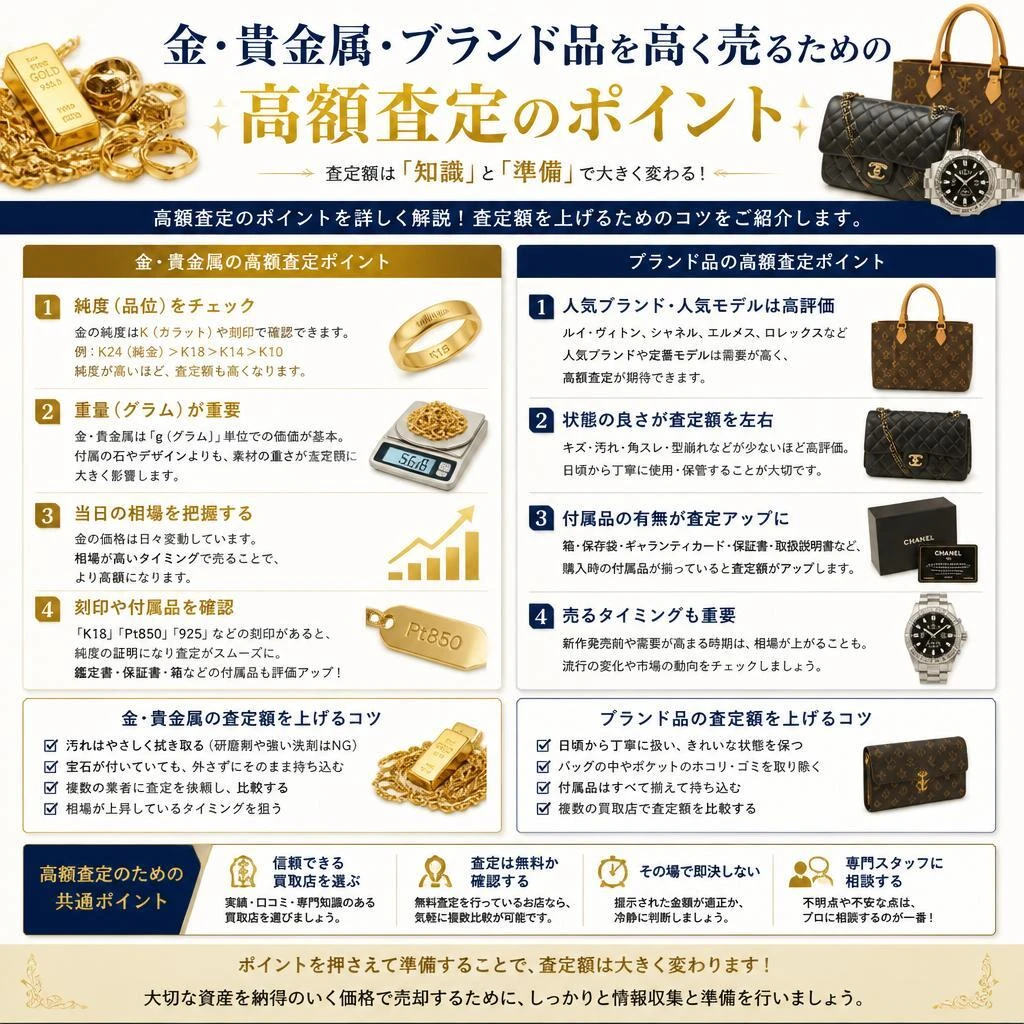 2. 高額査定のポイントとは？