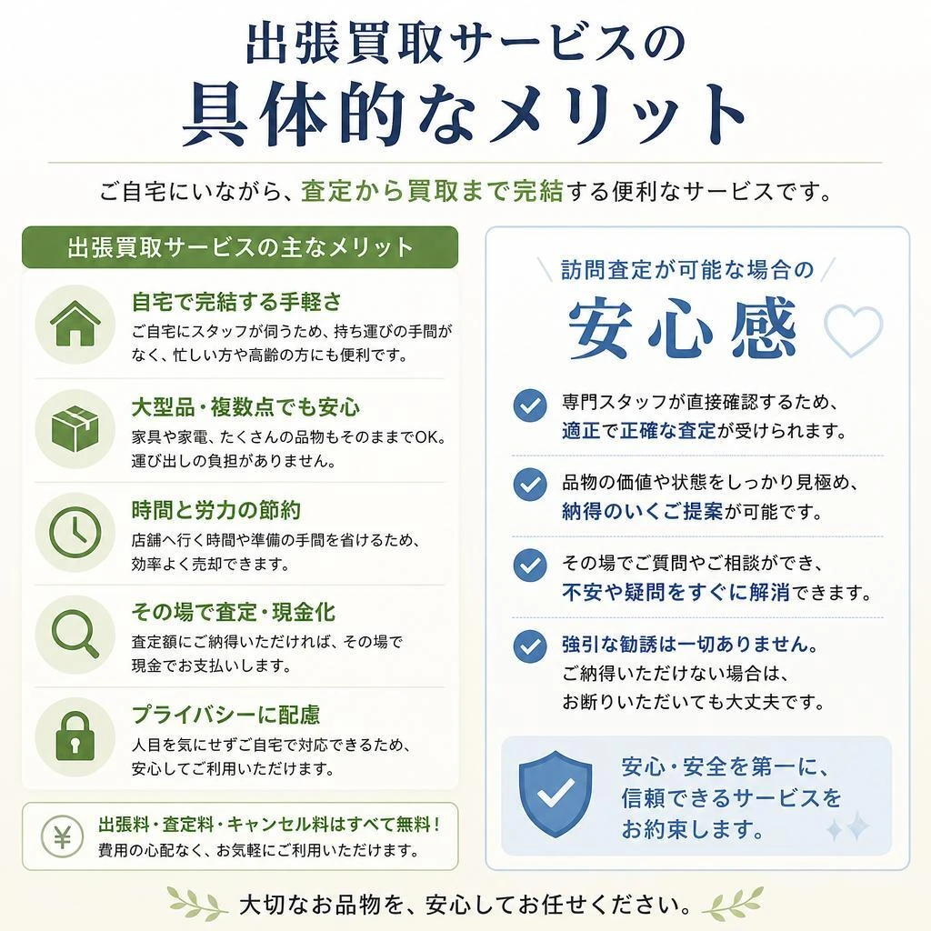 4. 出張買取サービスのメリット