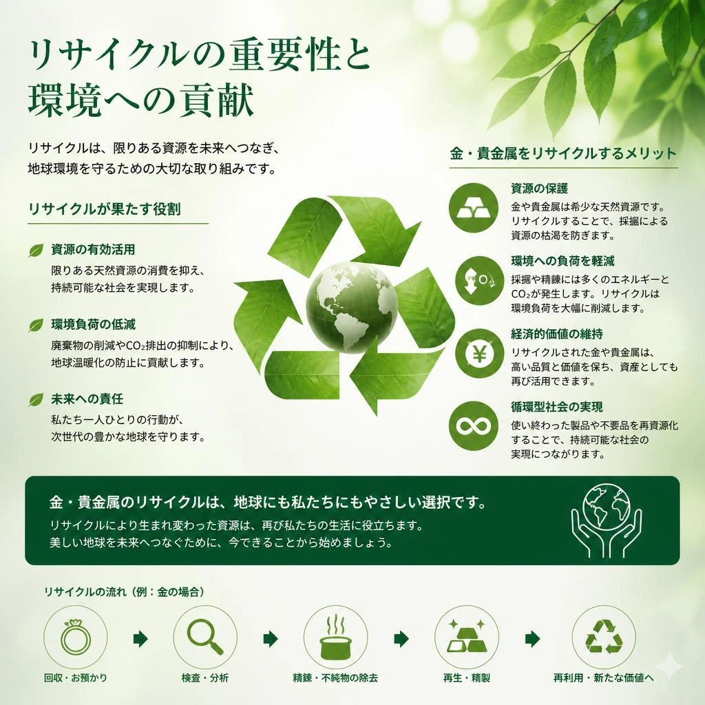 金・貴金属のリサイクルの魅力
