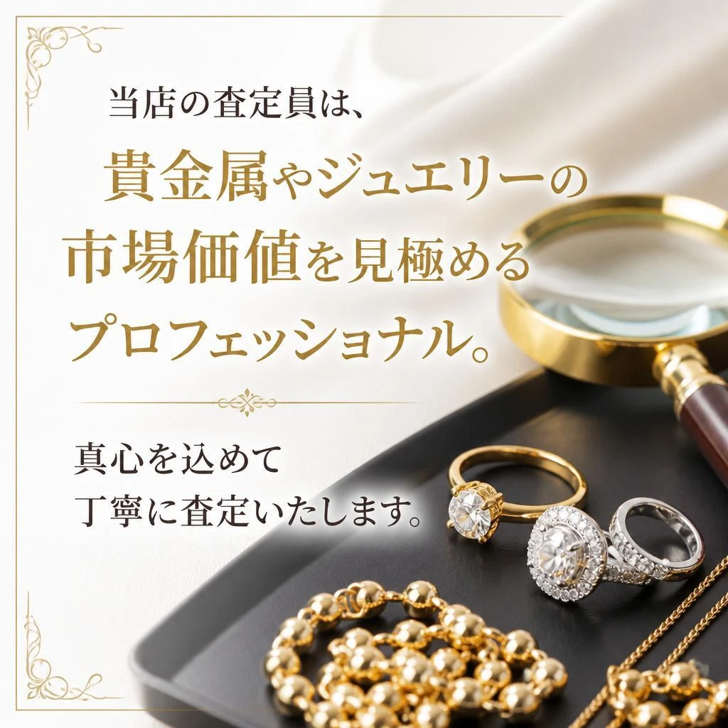 貴金属やジュエリー査定のプロ