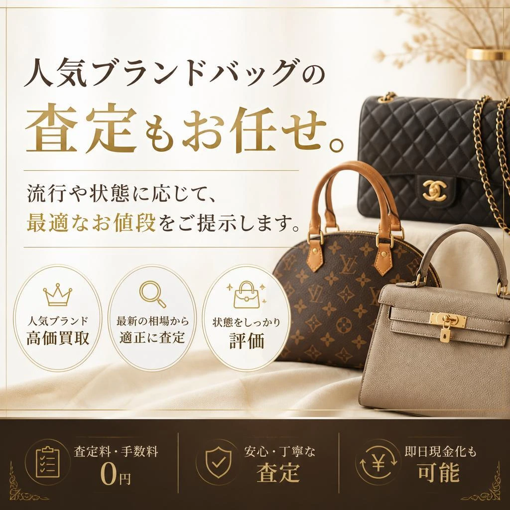 ブランドバッグの高価買取