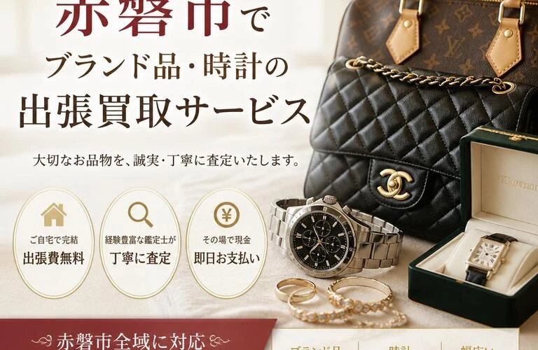 思い出の品を大切に、赤磐市でブランド品・時計の出張買取サービス