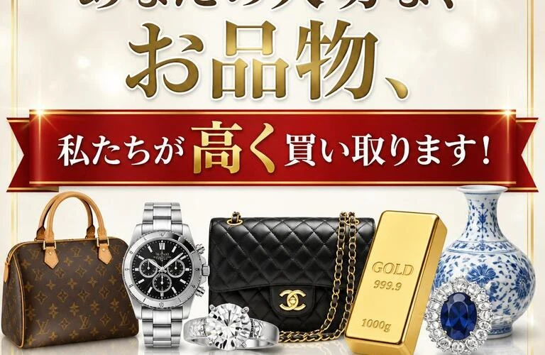あなたの大切なお品物、私たちが高く買い取ります！