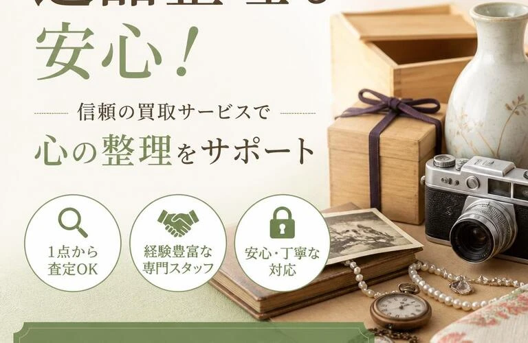 遺品整理も安心！信頼の買取サービスで心の整理をサポート