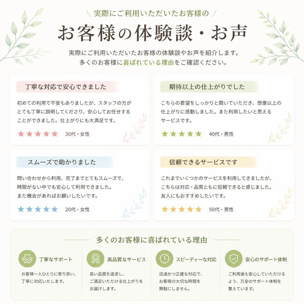 お客様の声