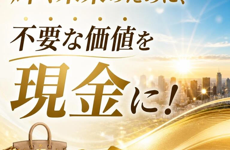 「輝く未来のために、不要な価値を現金に！」