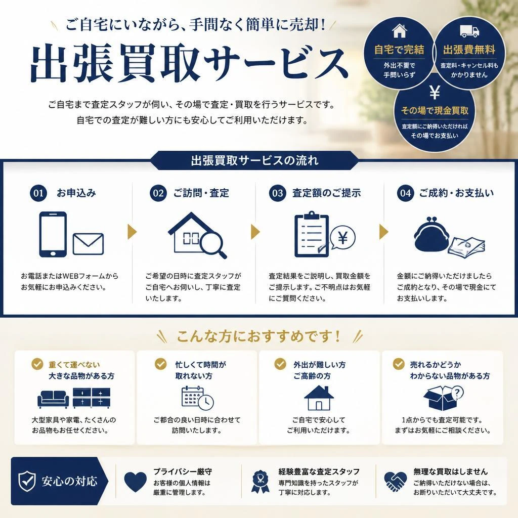 出張買取のご案内
