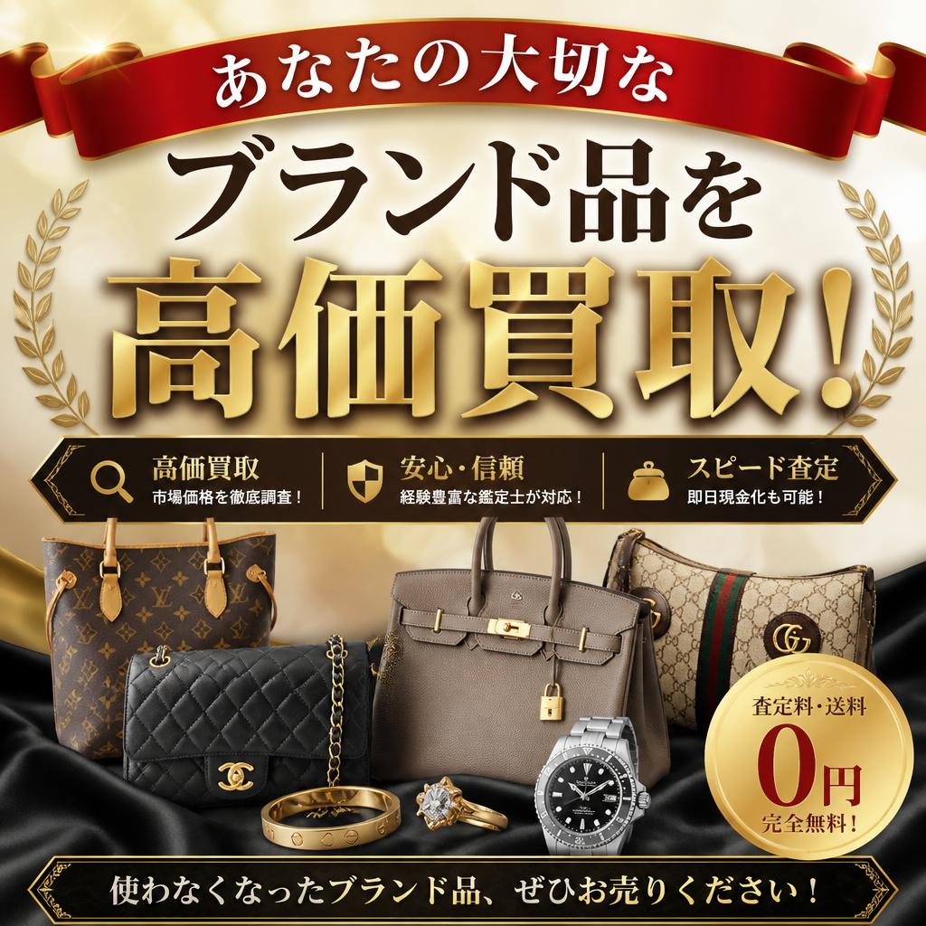 あなたの大切なブランド品を高価買取！