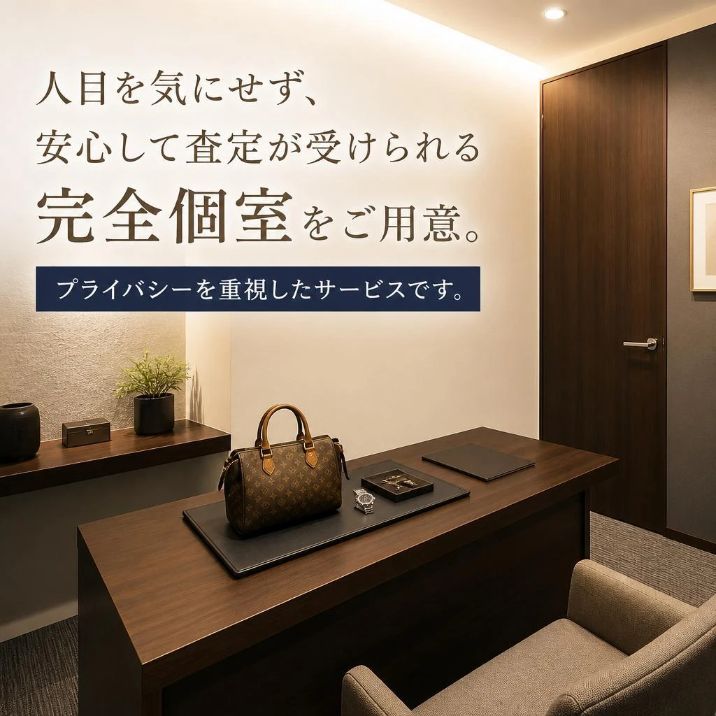 完全個室でのプライベート査定