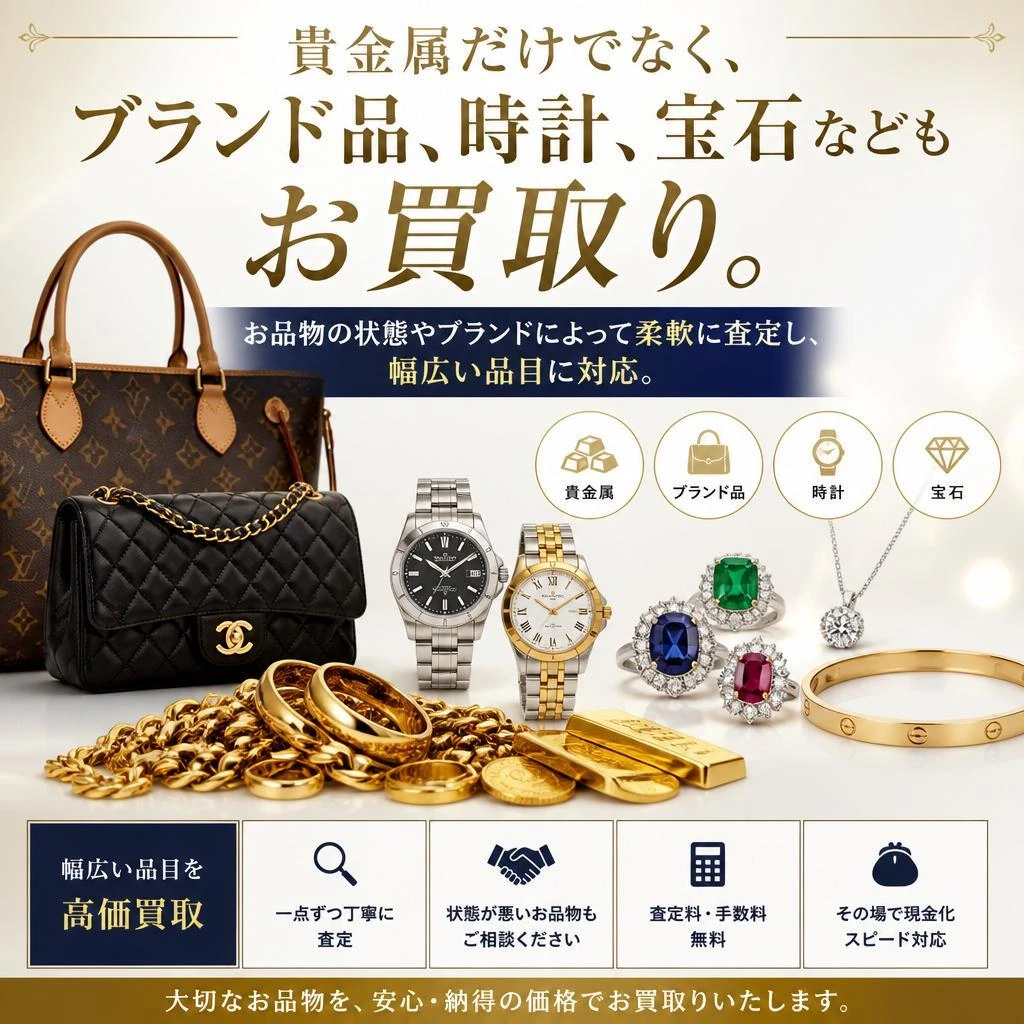 多彩な買取品目